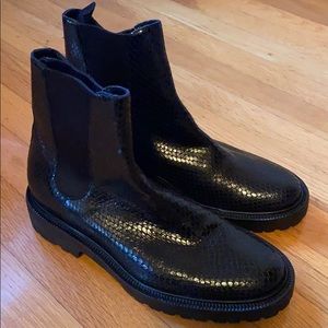 Dries Van Noten Embossed Chelsea Boots